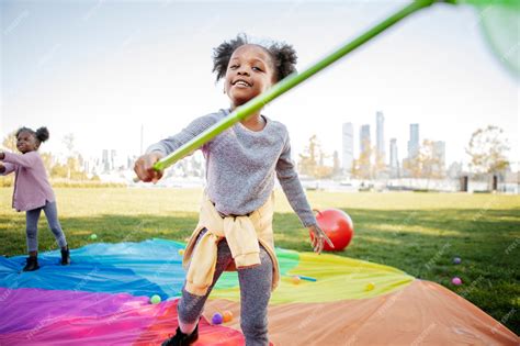 Premium Photo | Kids playing outdoors