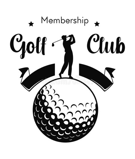Golf Club Membership, Player Playing Game Vector Stock Vector ...