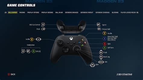 Madden NFL 23 Controls Settings For Xbox Series X - An Official EA Site