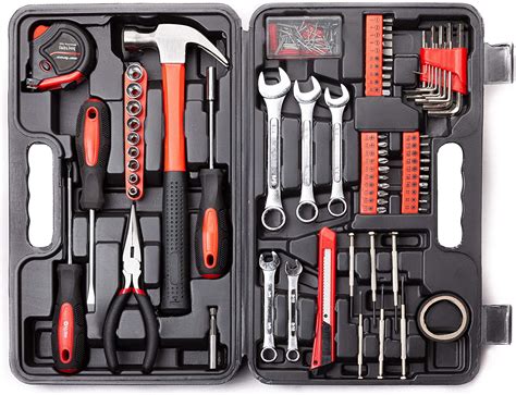 148Piece Tool Set General Household Hand Tool Kit With Plastic Toolbox ...