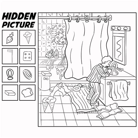 easy hidden picture worksheets hidden pictures hidden pictures ...