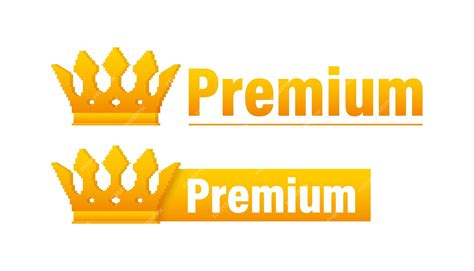 Premium Vector | Premium. premium sign in royal style on gold ...
