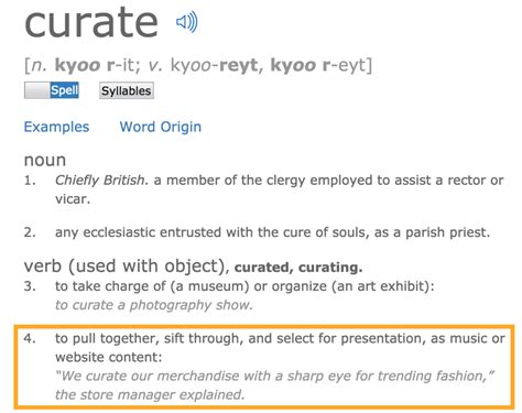 Curated Definition of Content Curation From 6 Best of the Best