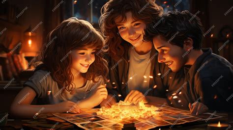 Premium Photo | Render A Scene Of Family Game Night Background
