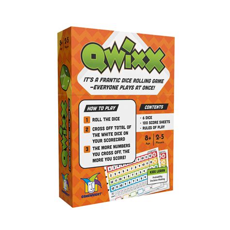 Qwixx | A Fast Family Dice Game | Gamewright