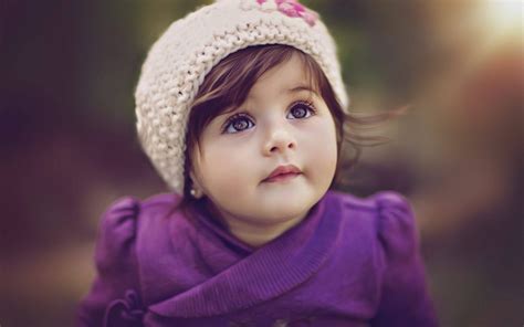 Download Baby Photography Toddler In Purple Dress Wallpaper ...