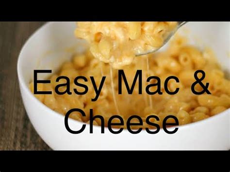 Kid's Easy Mac and Cheese - YouTube