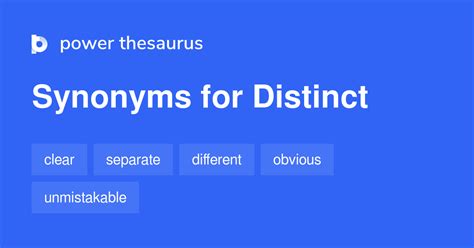 DISTINCT Synonyms: 3 055 Similar Words &amp; Phrases