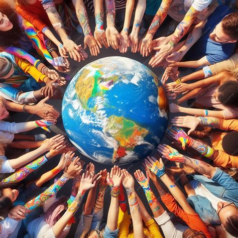 Premium Photo | A diverse group of people from different cultures ...