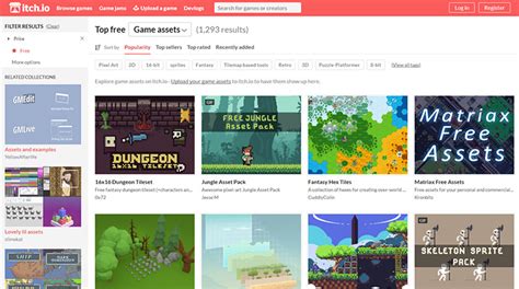 Top 6 Sites To Download Free Game Art, Sprites &amp; Assets - Nieves ...