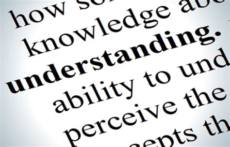 Understanding