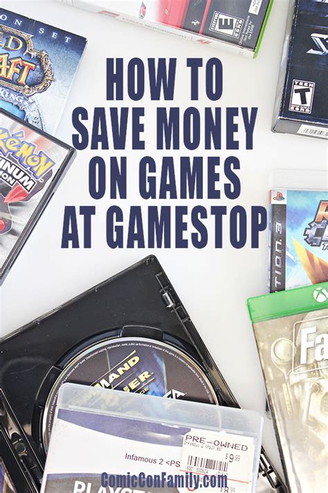 How to Save Money on Games at GameStop - Comic Con Family