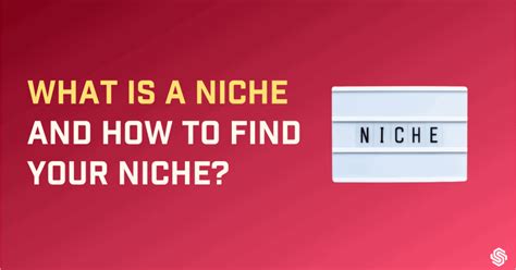 What Is a Niche and How to Find Your Niche Market