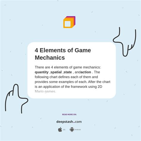 4 Elements of Game Mechanics - Deepstash
