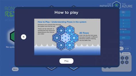 View of the pre-game tutorial. The game is explained by this and an ...