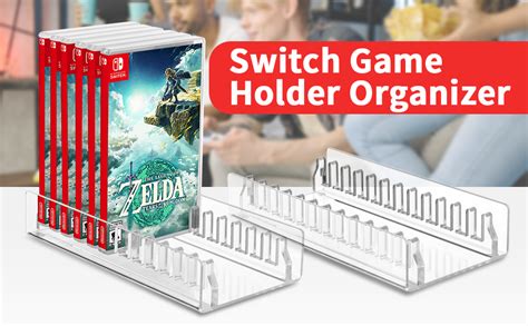 CaSZLUTION Acrylic Game Storage Organizer Stand Compatible with ...