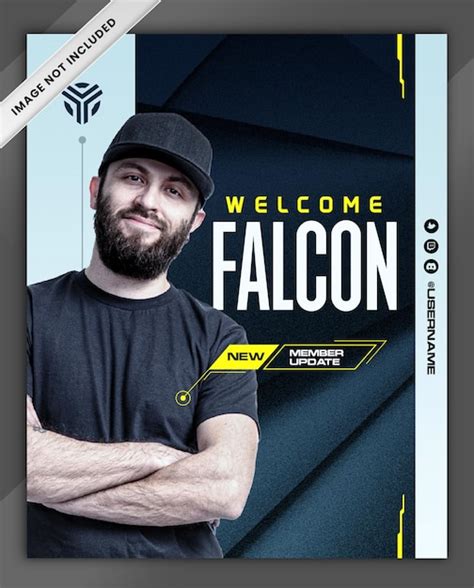 Premium PSD | Esports Gaming team welcome new player announcement ...