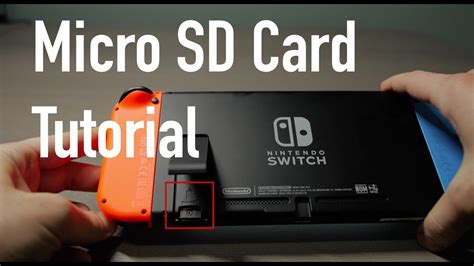 How to install a Micro SD Card Nintendo Switch 4K Video - YouTube