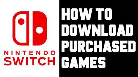 Nintendo Switch How To Download Purchased Games - How To Redownload ...