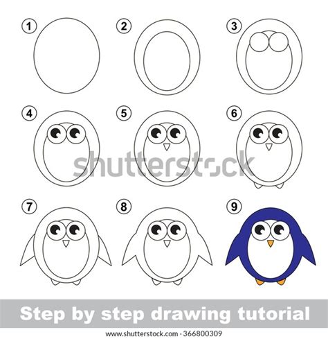 Stock vektor „Step By Step Drawing Tutorial Visual“ (bez autorských ...