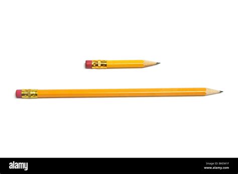 Long and Short Pencils Stock Photo - Alamy