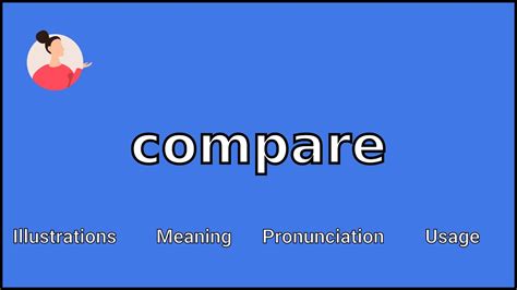 COMPARE - Meaning and Pronunciation - YouTube