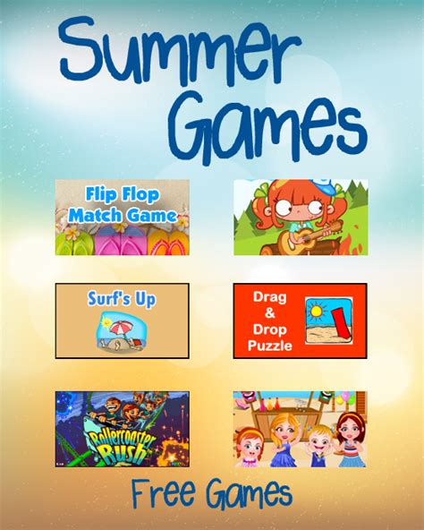Summer Games • Free Online Games at PrimaryGames