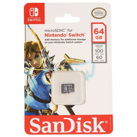 SanDisk Nintendo Switch 64GB Micro SDXC Card - Walmart.com - Walmart.com