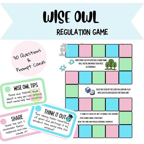 WISE OWL Self-Regulation Game-Coping Skills, Problem Solving &amp; Critical ...